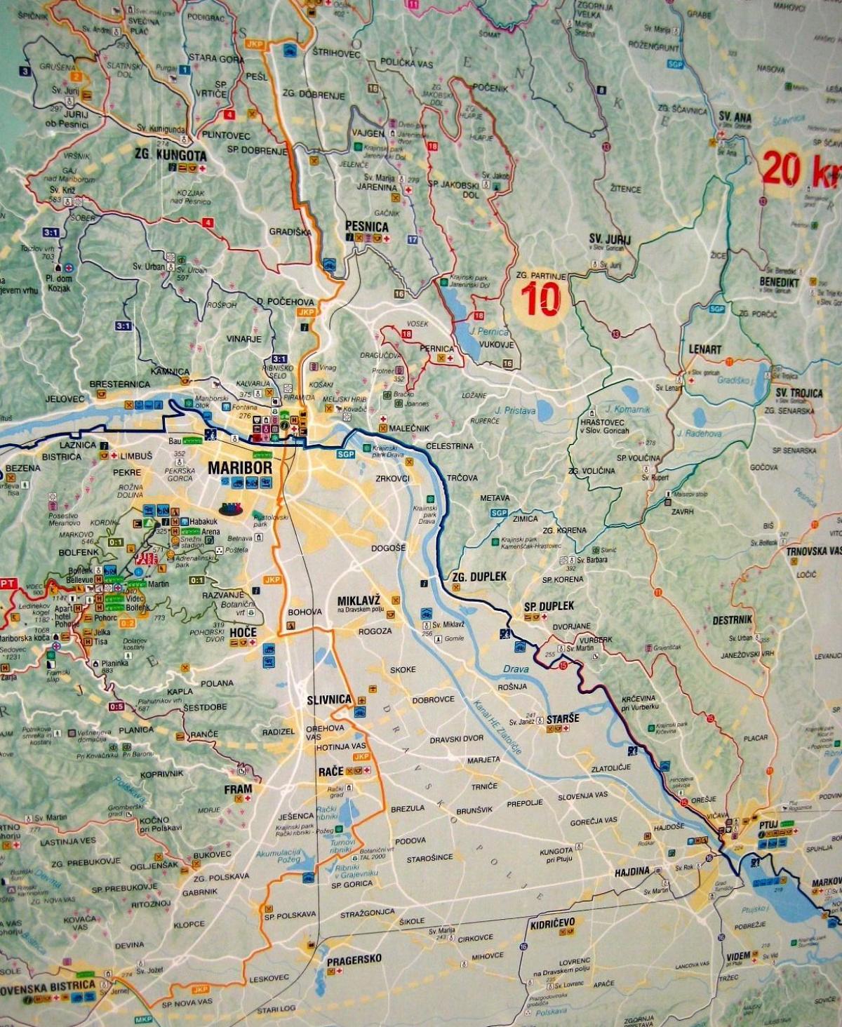 Kamp Slovenya haritası 