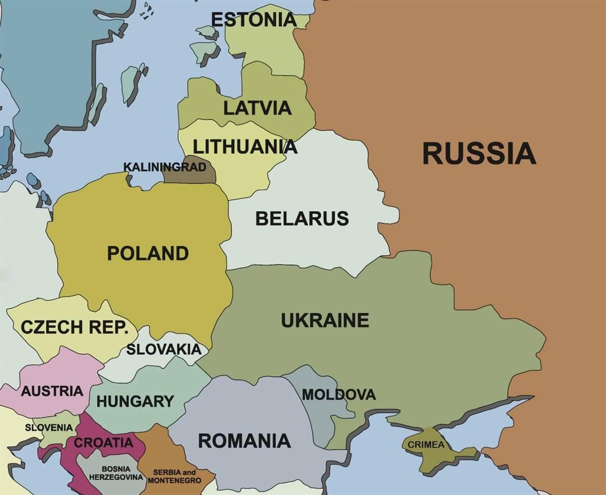 Slovenya ve komşu ülkelerin göster 