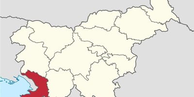 Karstik Slovenya haritası 