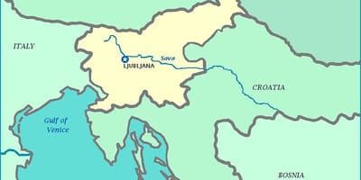 Sloven Sahili haritası 