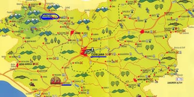 Slovenya gezi haritası 