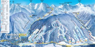 Slovenya kayak merkezleri haritası 